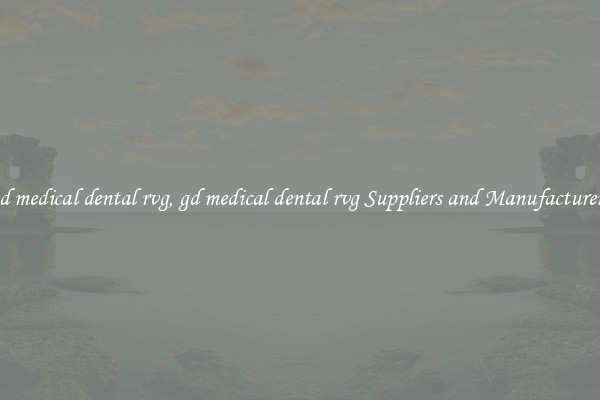 gd medical dental rvg, gd medical dental rvg Suppliers and Manufacturers