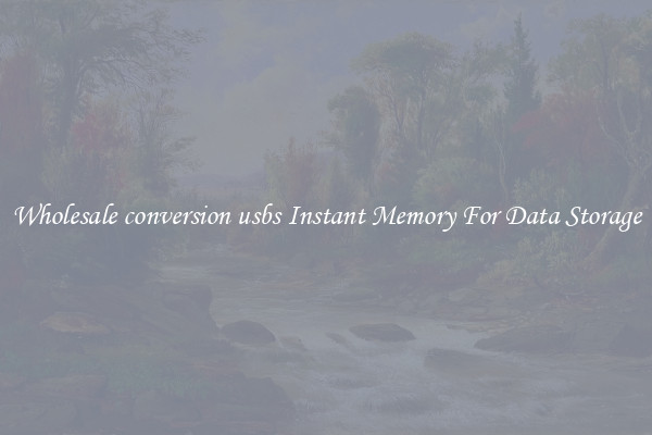 Wholesale conversion usbs Instant Memory For Data Storage