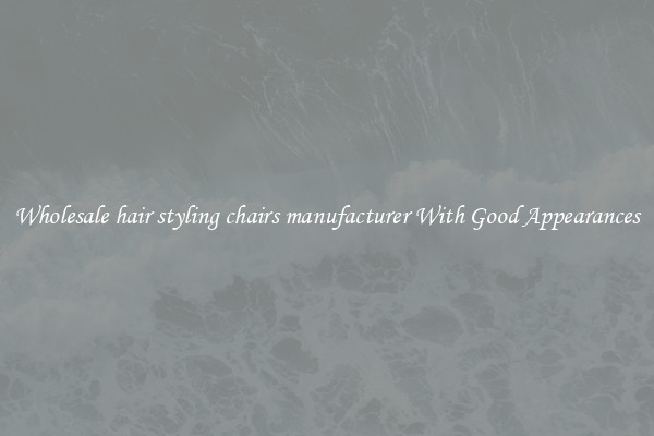 Wholesale hair styling chairs manufacturer With Good Appearances