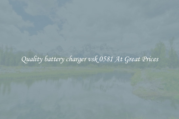 Quality battery charger vsk 0581 At Great Prices