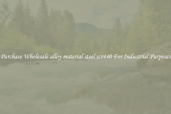 Purchase Wholesale alloy material steel scr440 For Industrial Purposes
