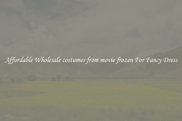 Affordable Wholesale costumes from movie frozen For Fancy Dress