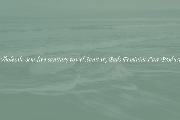 Wholesale oem free sanitary towel Sanitary Pads Feminine Care Products