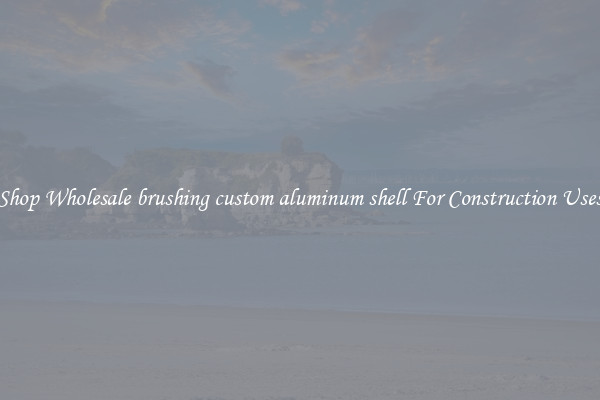 Shop Wholesale brushing custom aluminum shell For Construction Uses