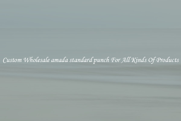 Custom Wholesale amada standard punch For All Kinds Of Products